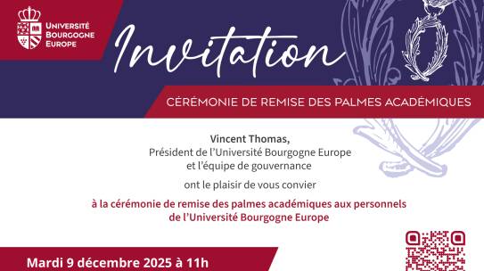 Cérémonie de remise des Palmes Académiques